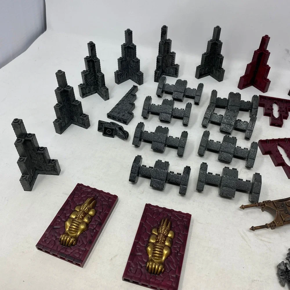 Mega Bloks Dragons Krystal Wars Iron Raiders Castle Walls Figures Lot Vintage